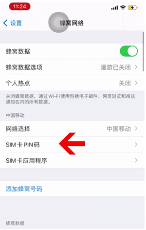 榕城苹果14维修网分享如何给iPhone14的SIM卡设置密码 