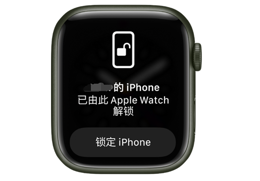 榕城苹果手机维修分享用 AppleWatch 解锁配备面容 ID 的 iPhone方法 