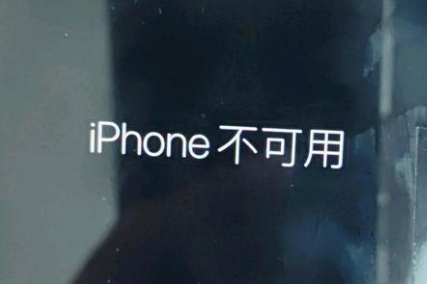 榕城苹果服务网点分享锁屏界面显示“iPhone 不可用”如何解决 